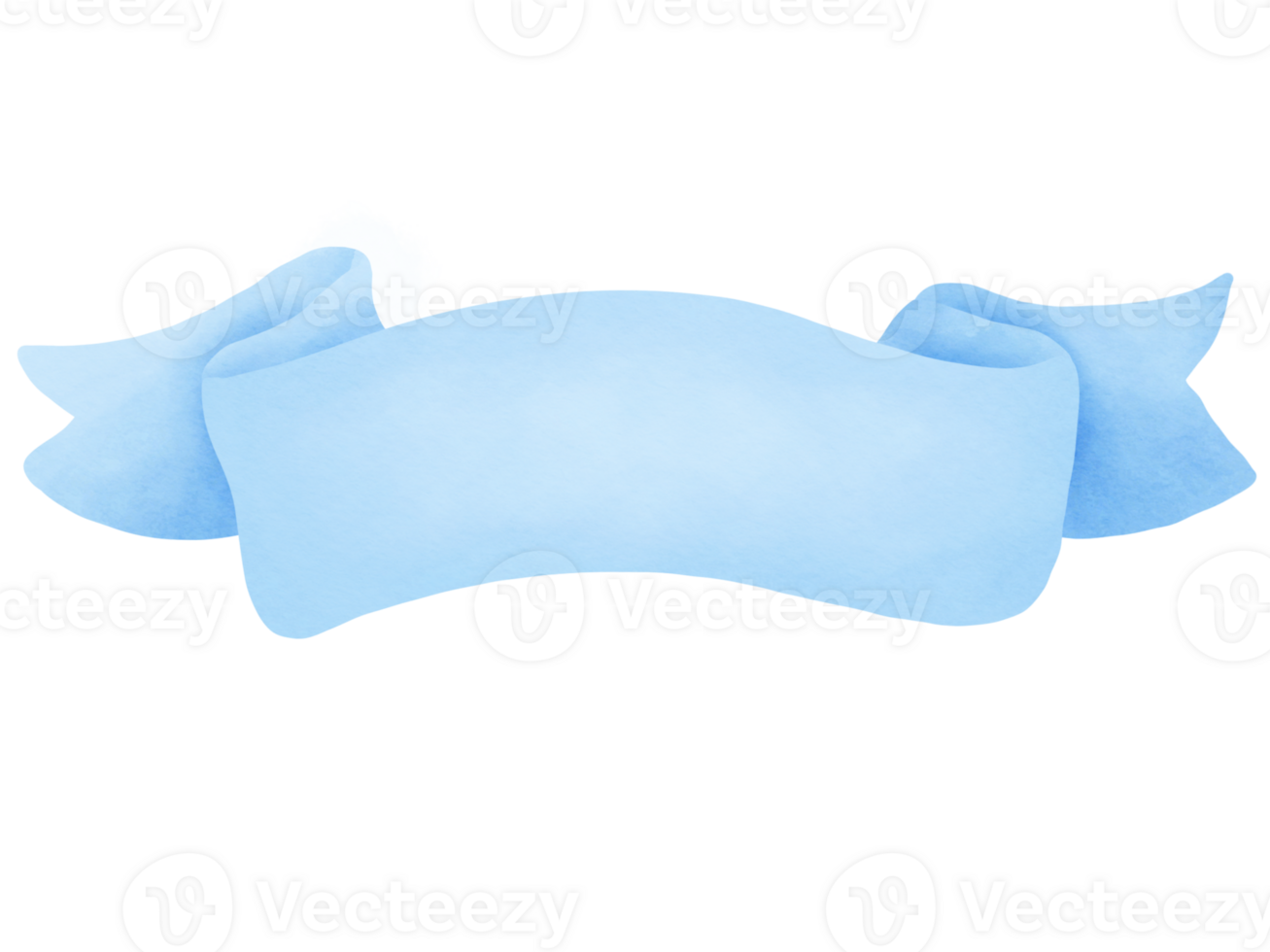 Watercolor ribbon label png