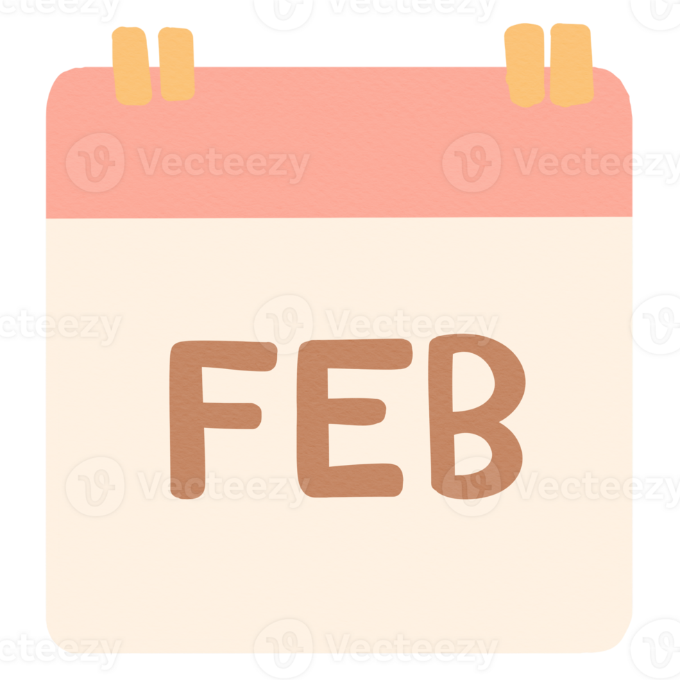 month, calendar ,February png