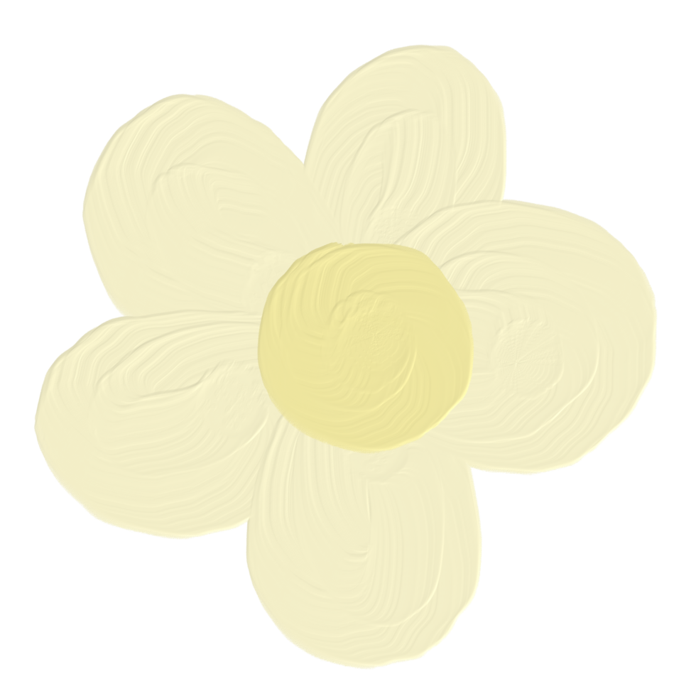 Flower oil paint png