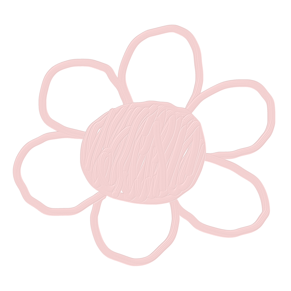 Flower oil paint png