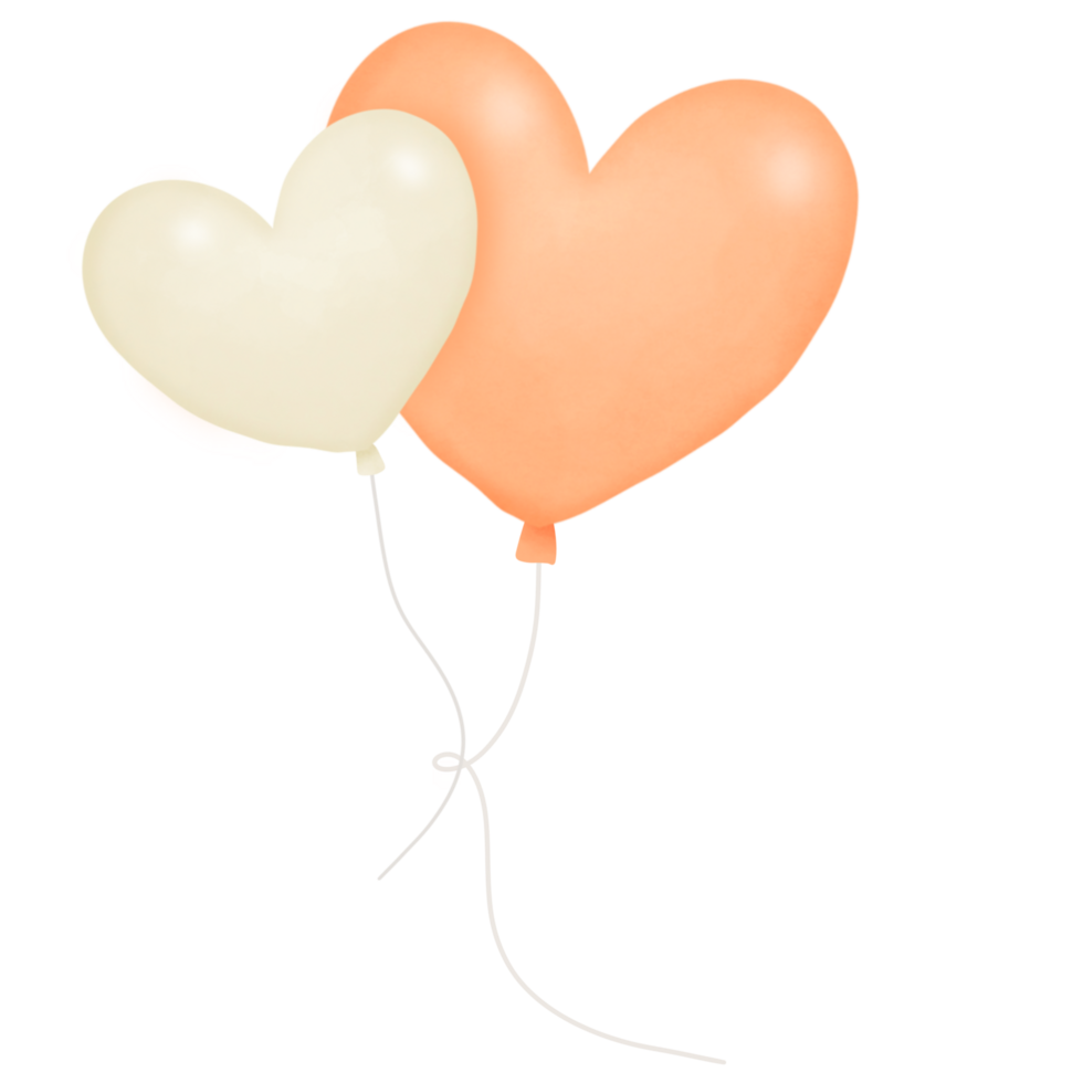 heart balloons, valentine, party png