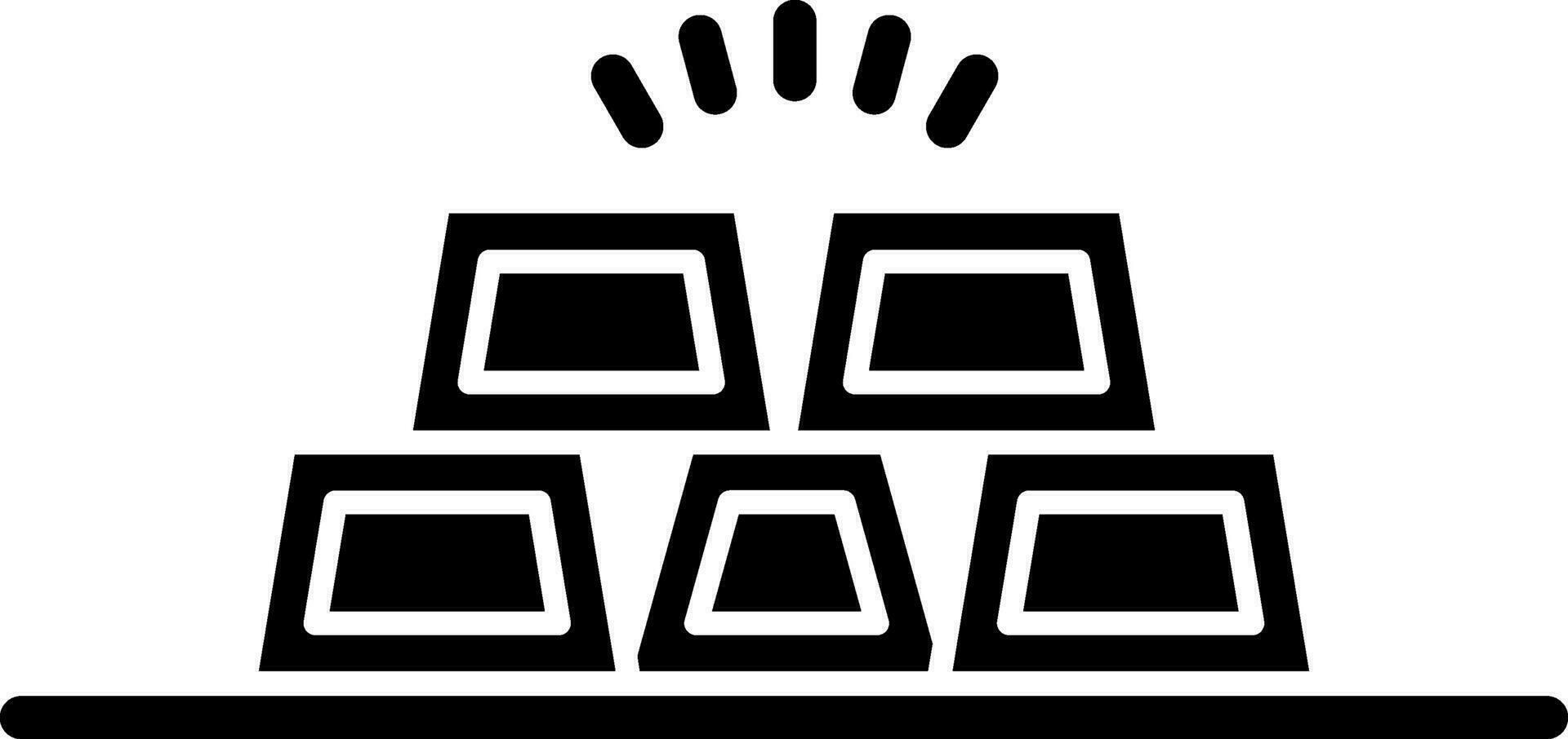 Ingots Vector Icon Design