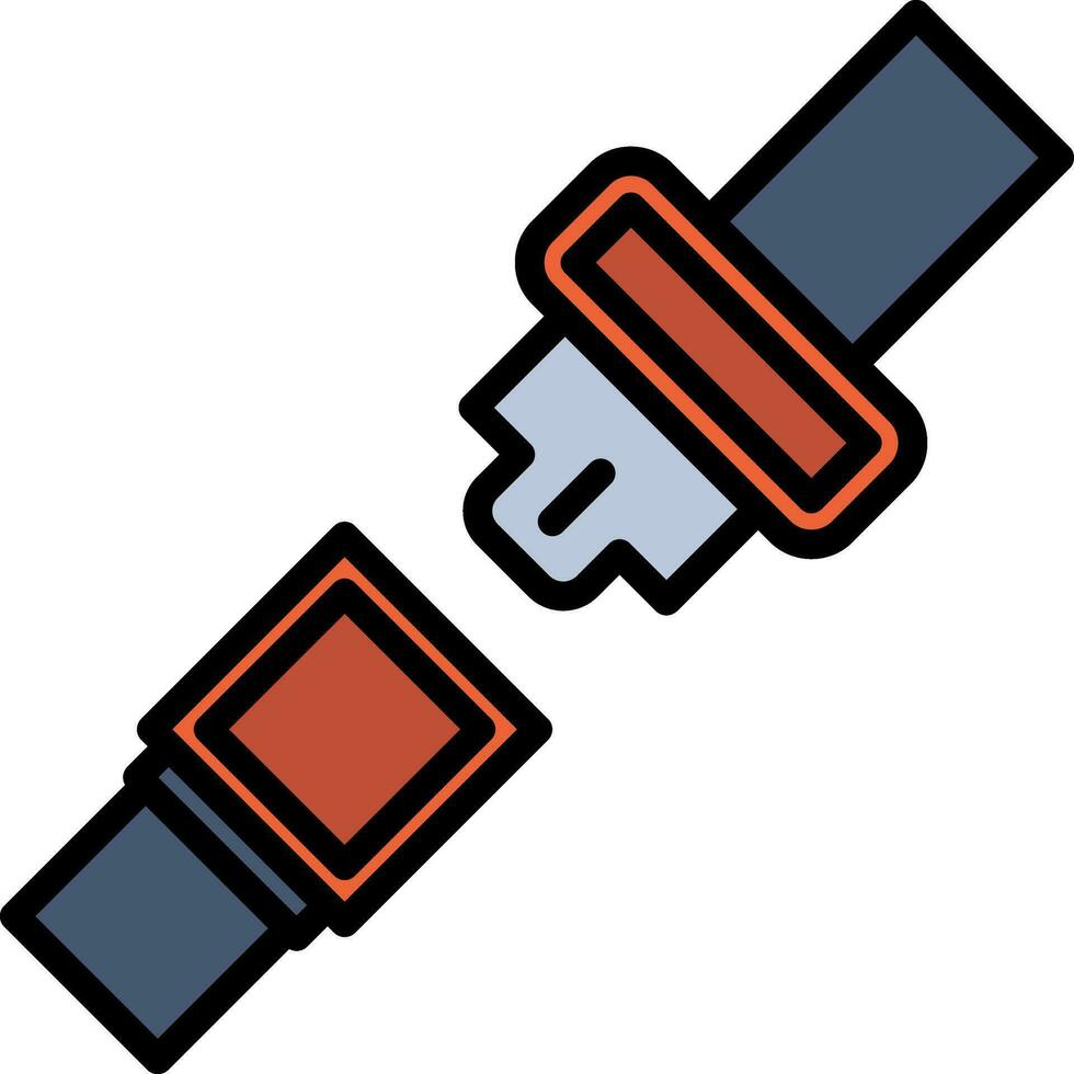 Seat belt Vector Icon Design