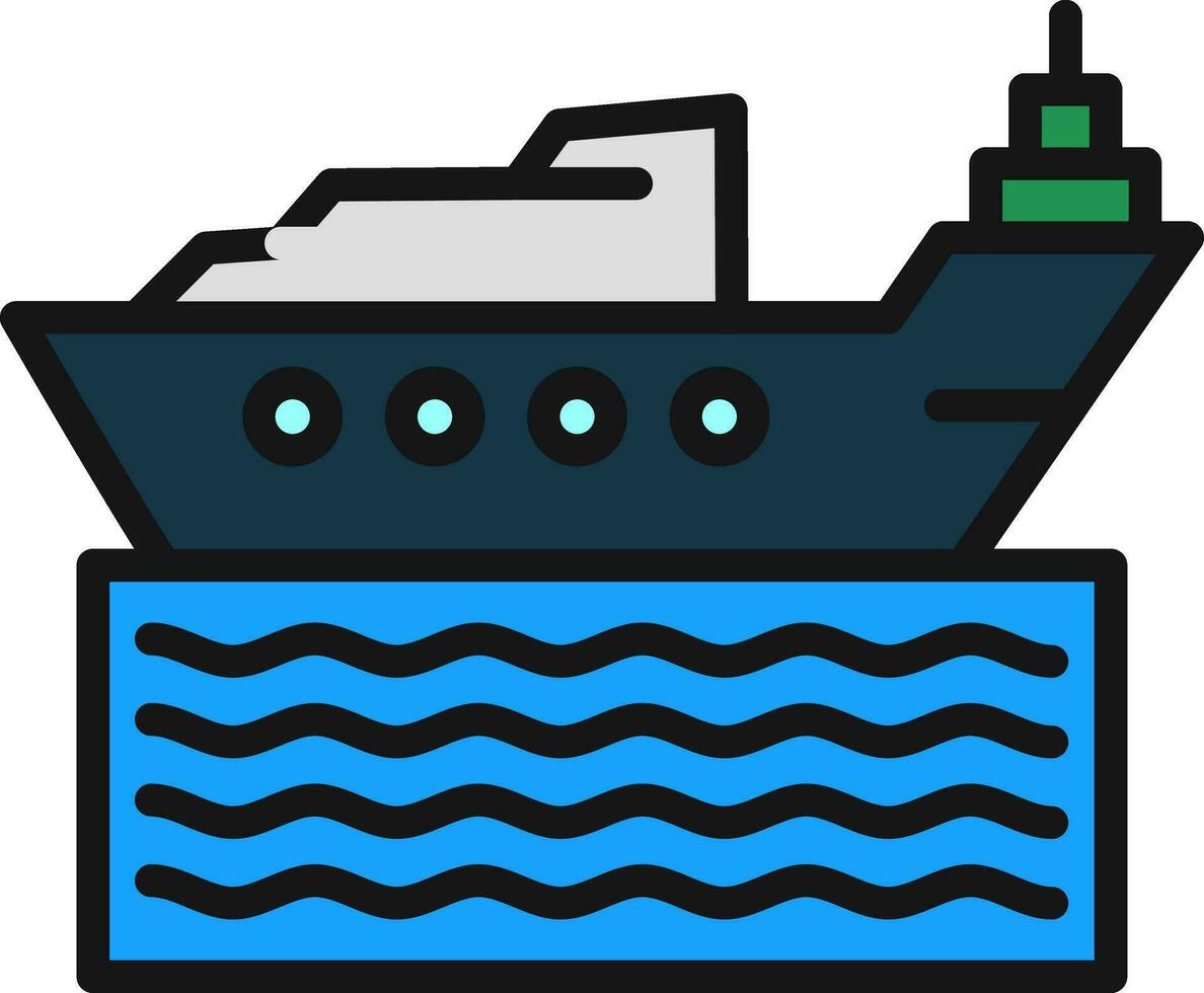 Ship Vector Icon Design