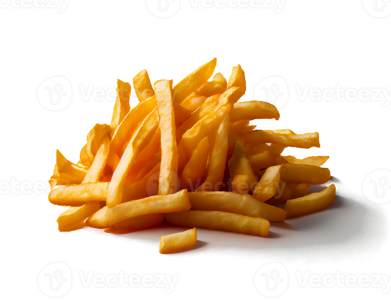 french fries on a transparent background For decorating projects about junk food. png