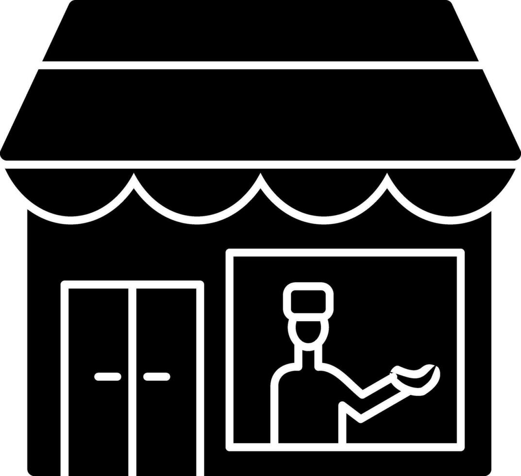 Shopkeeper Vector Icon Design