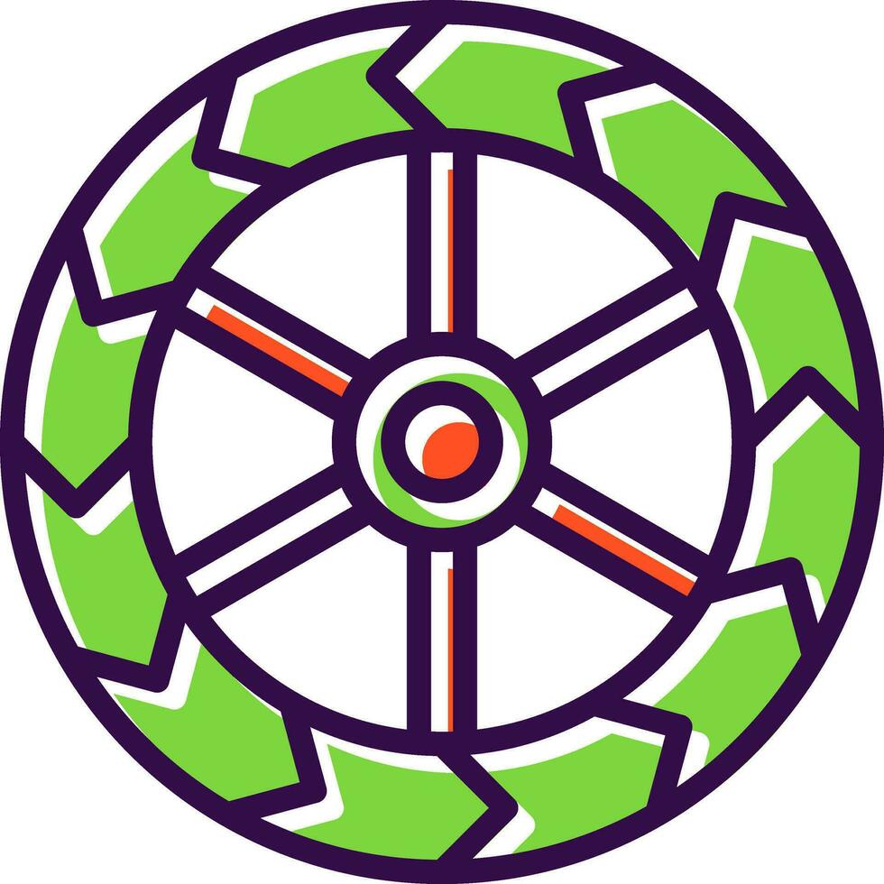 Wheels Vector Icon Design