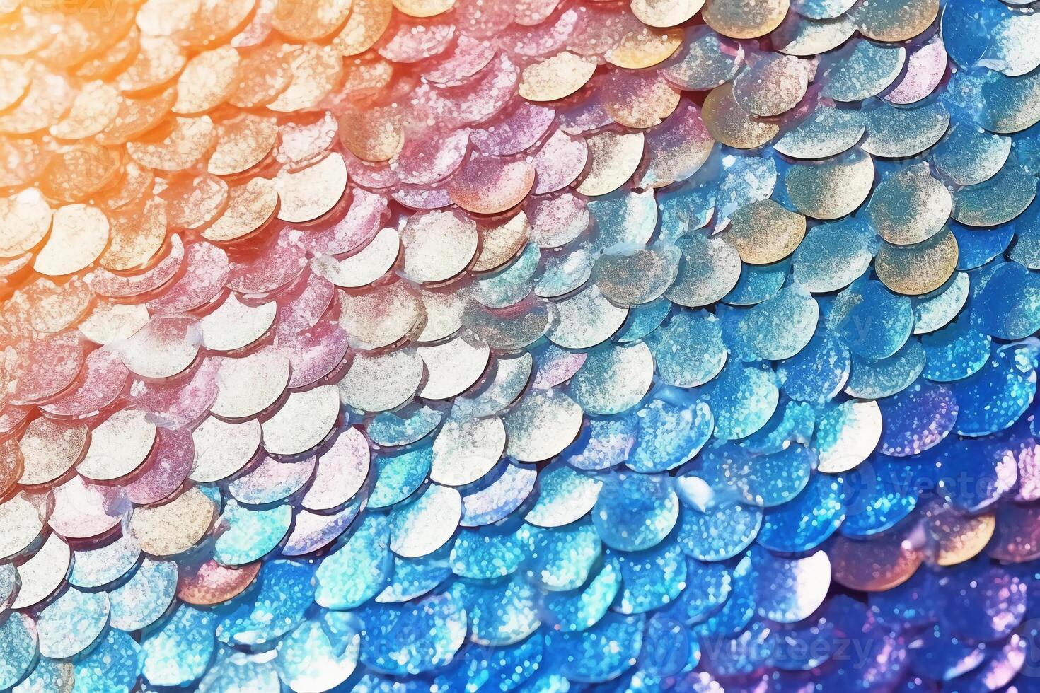 Water texture, mermaid tail texture, glittery, glitter, pearl tints, sun glare, texture pastel background. AI generative photo