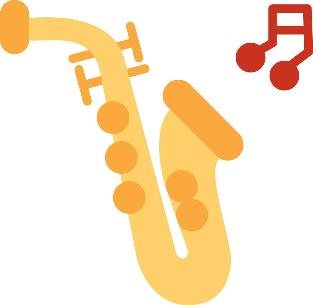 Saxophone Vector Icon Design