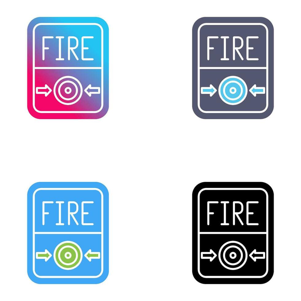 Fire Button Vector Icon