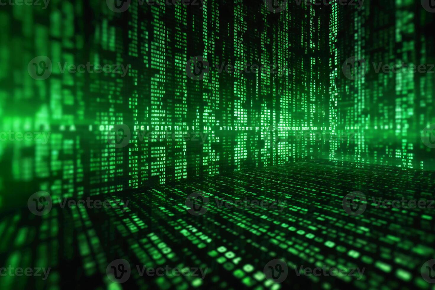 Matrix binary code background. photo