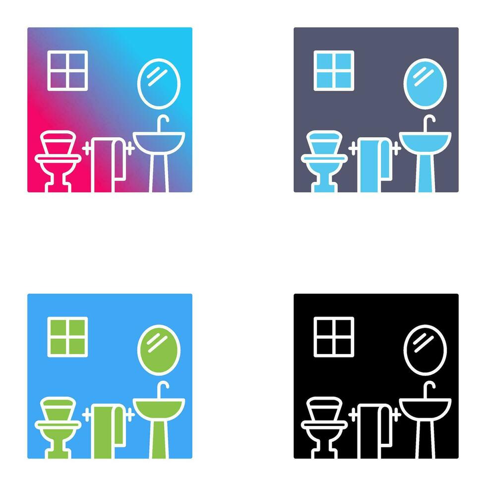 icono de vector de baño