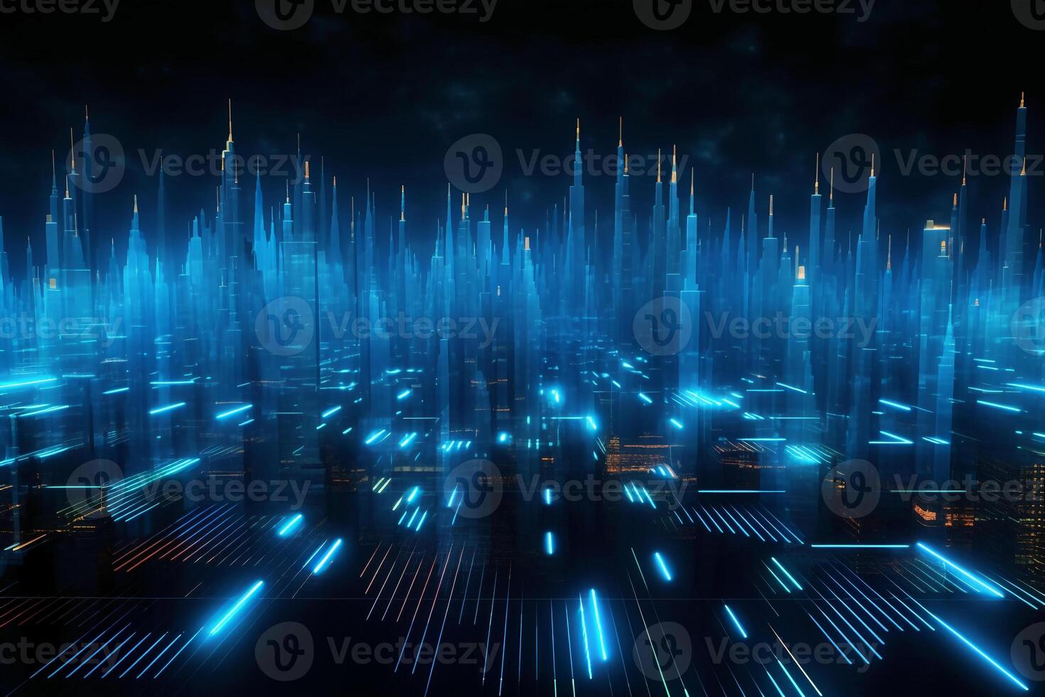 data, analysis, trade, graph, science fiction, future, background. photo