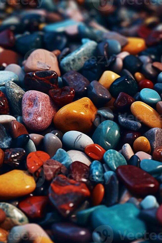 beautiful colourful rocks. photo