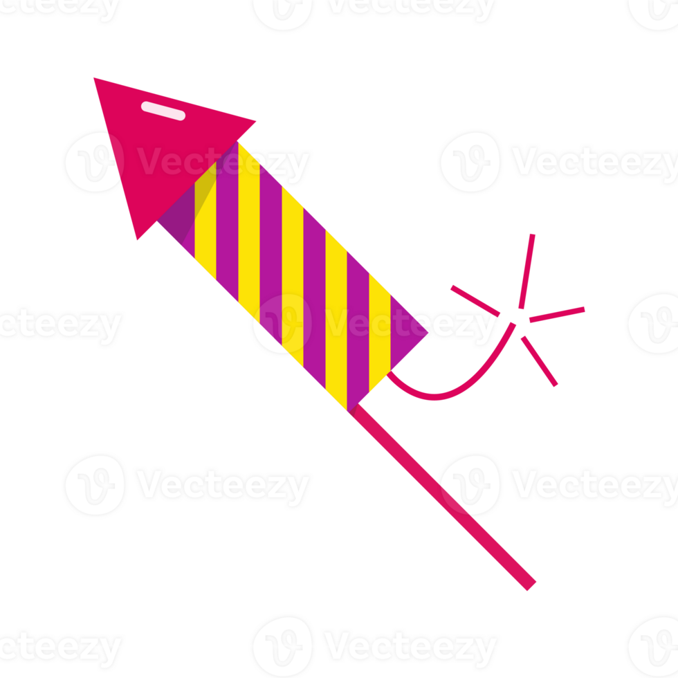 Firework rocket lit png