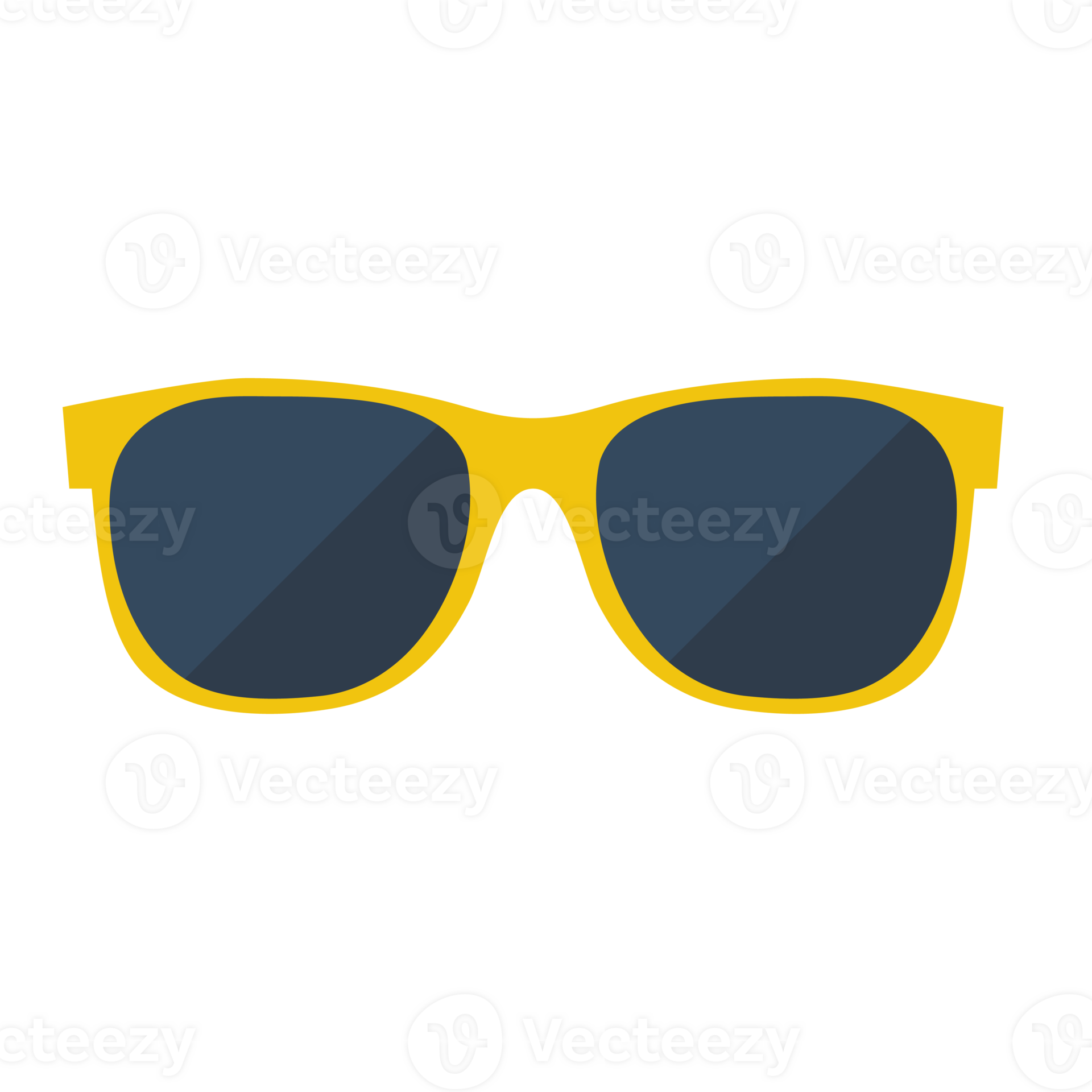 Yellow fashion sunglass 25219804 PNG