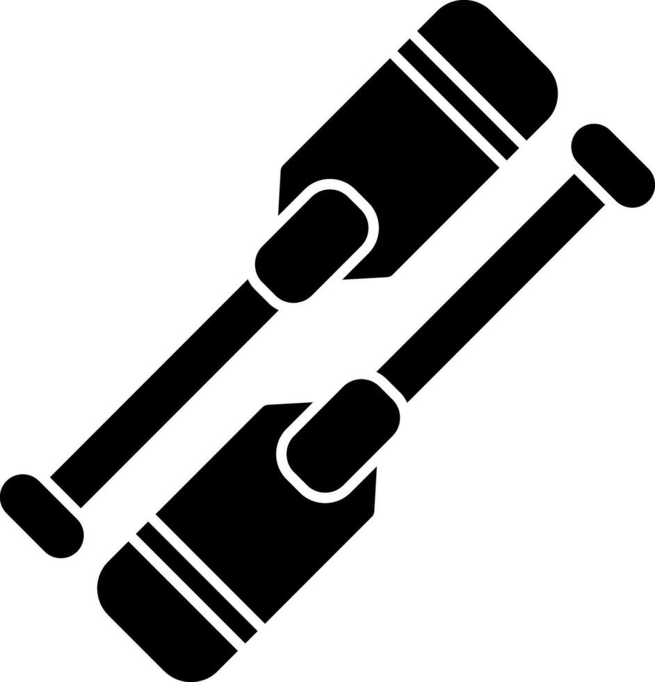 Oars Vector Icon Design