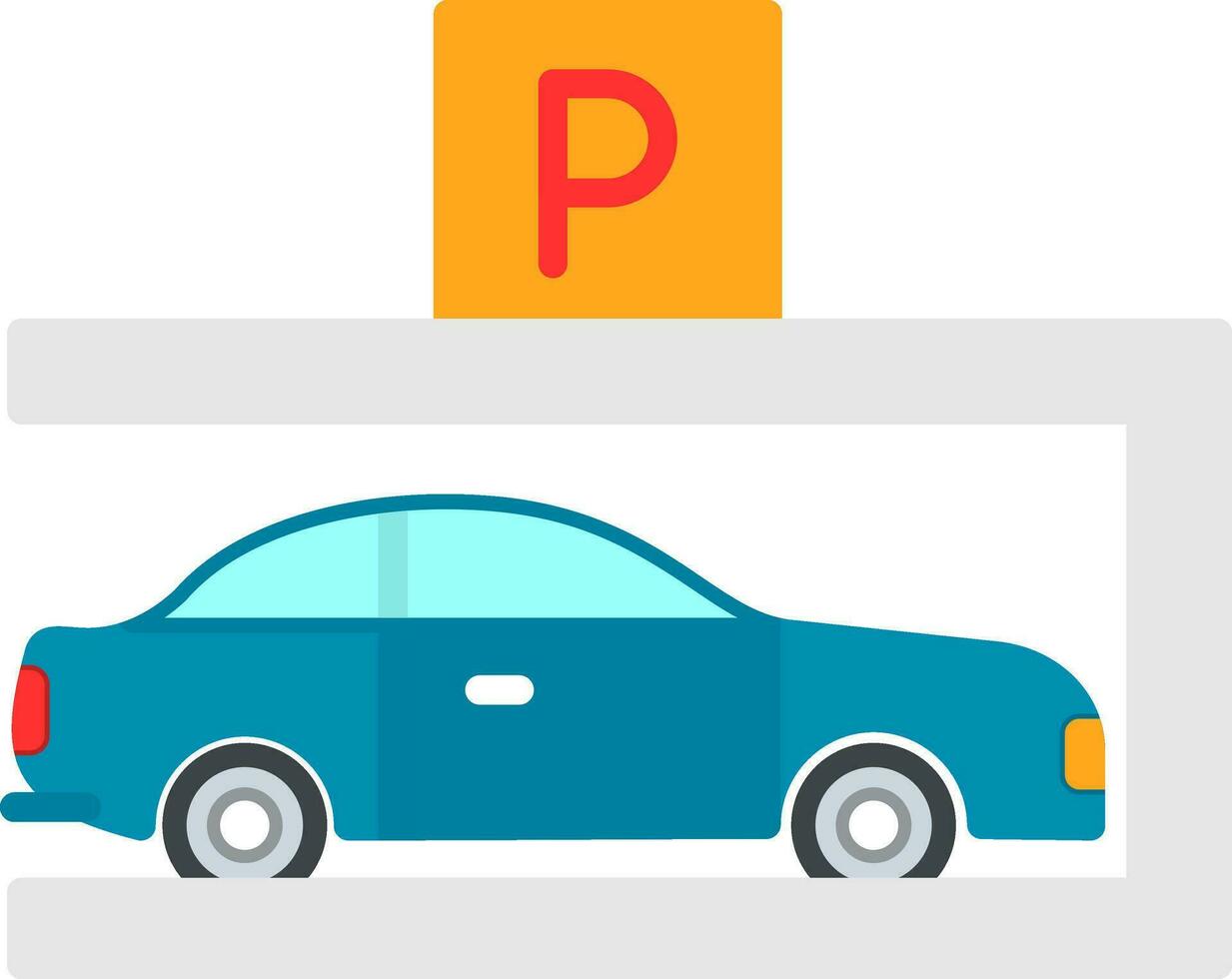 Parking Vector Icon Design