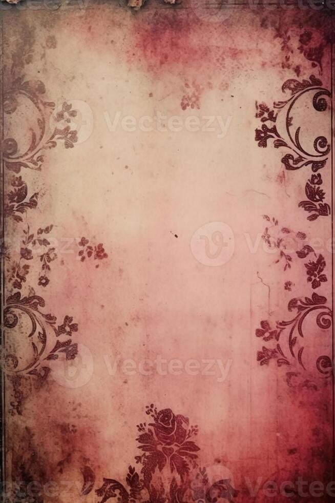 Gothic paper, pink, white, brown and black full page paper background. AI generative photo