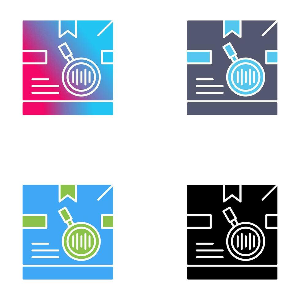 Tracking Code Vector Icon