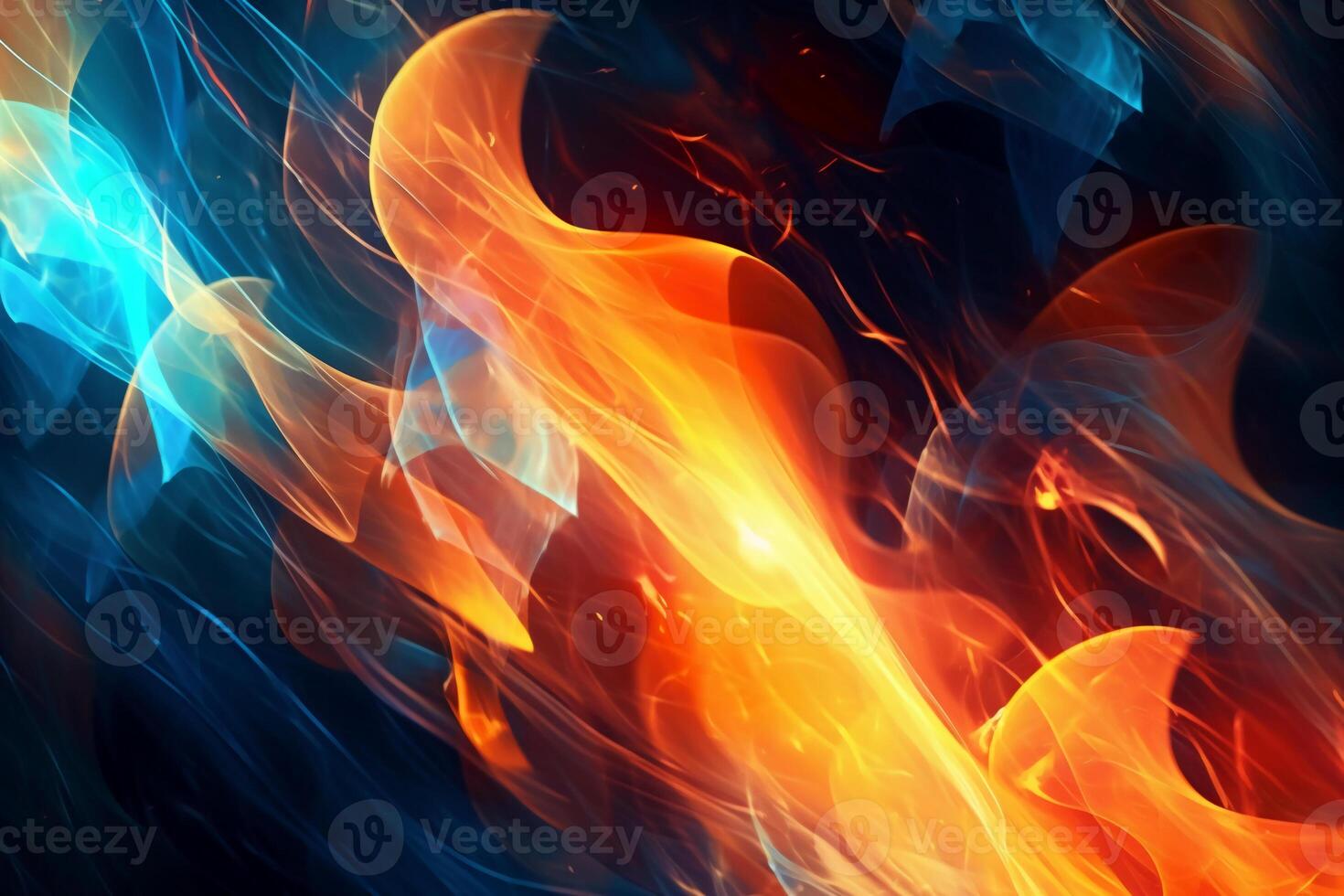 Technology and flames abstract graphical. photo