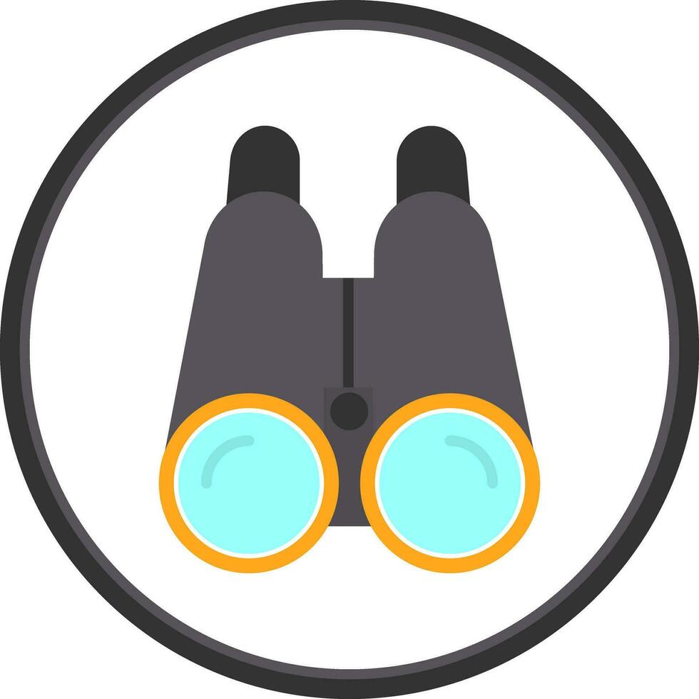 Binoculars Vector Icon Design