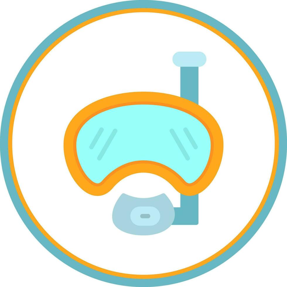 Diving mask Vector Icon Design