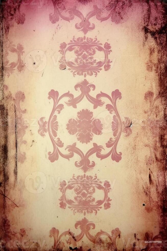 Gothic paper, pink, white, brown and black full page paper background. AI generative photo