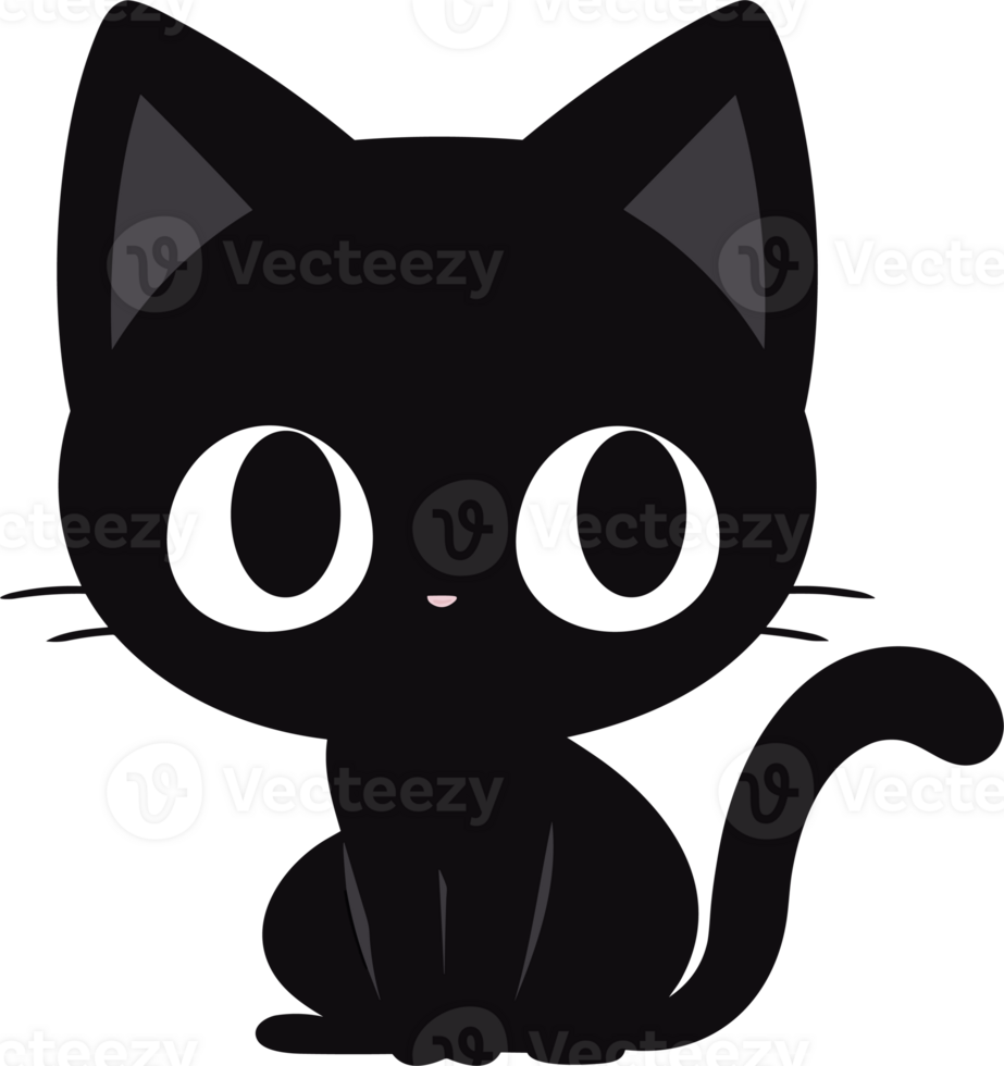 cartoon cat cute ai generate png