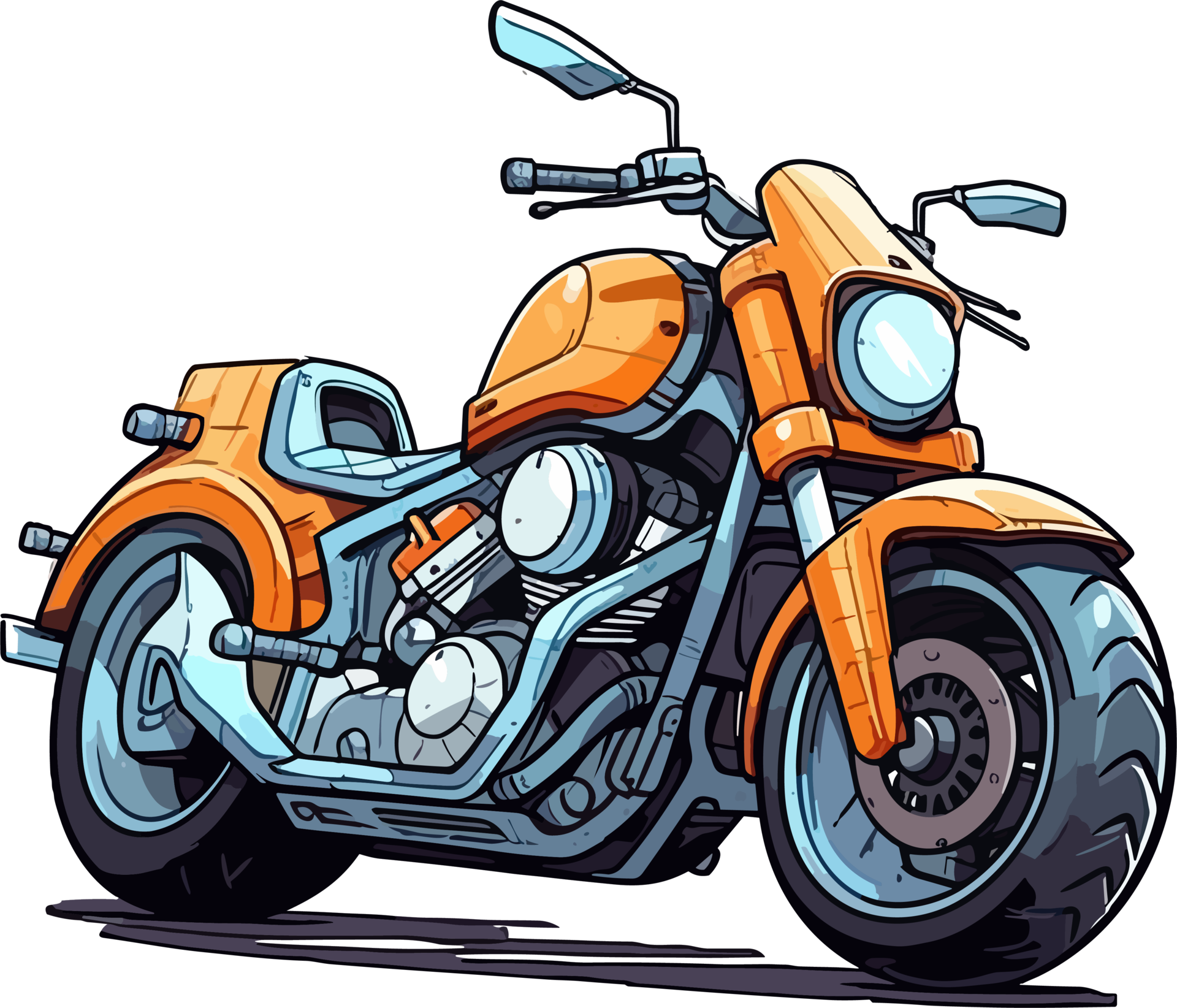 Anime motorbike and car  rStableDiffusion