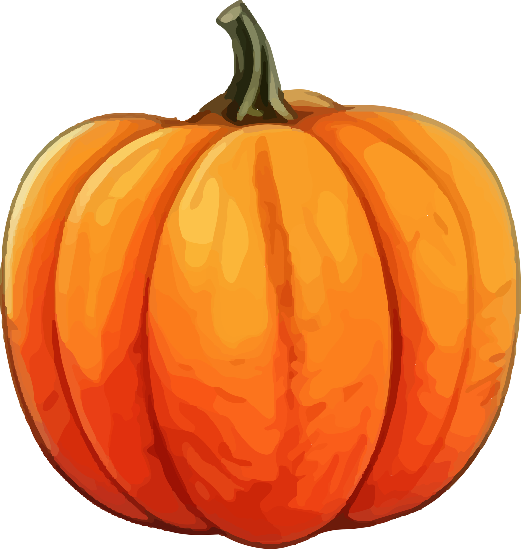 Watercolor Pumpkin Painting AI Generative 25220204 PNG a-pumpkin-with-a-face-painted-on-it-is-sitting-on-a-wooden-table-in