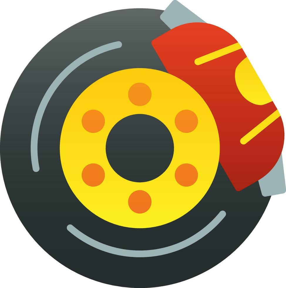 Brake disc Vector Icon Design