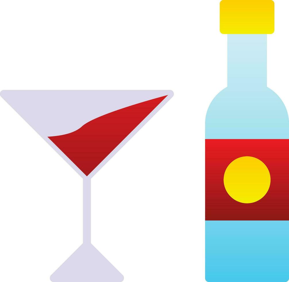 Alcoholic drink Vector Icon Design