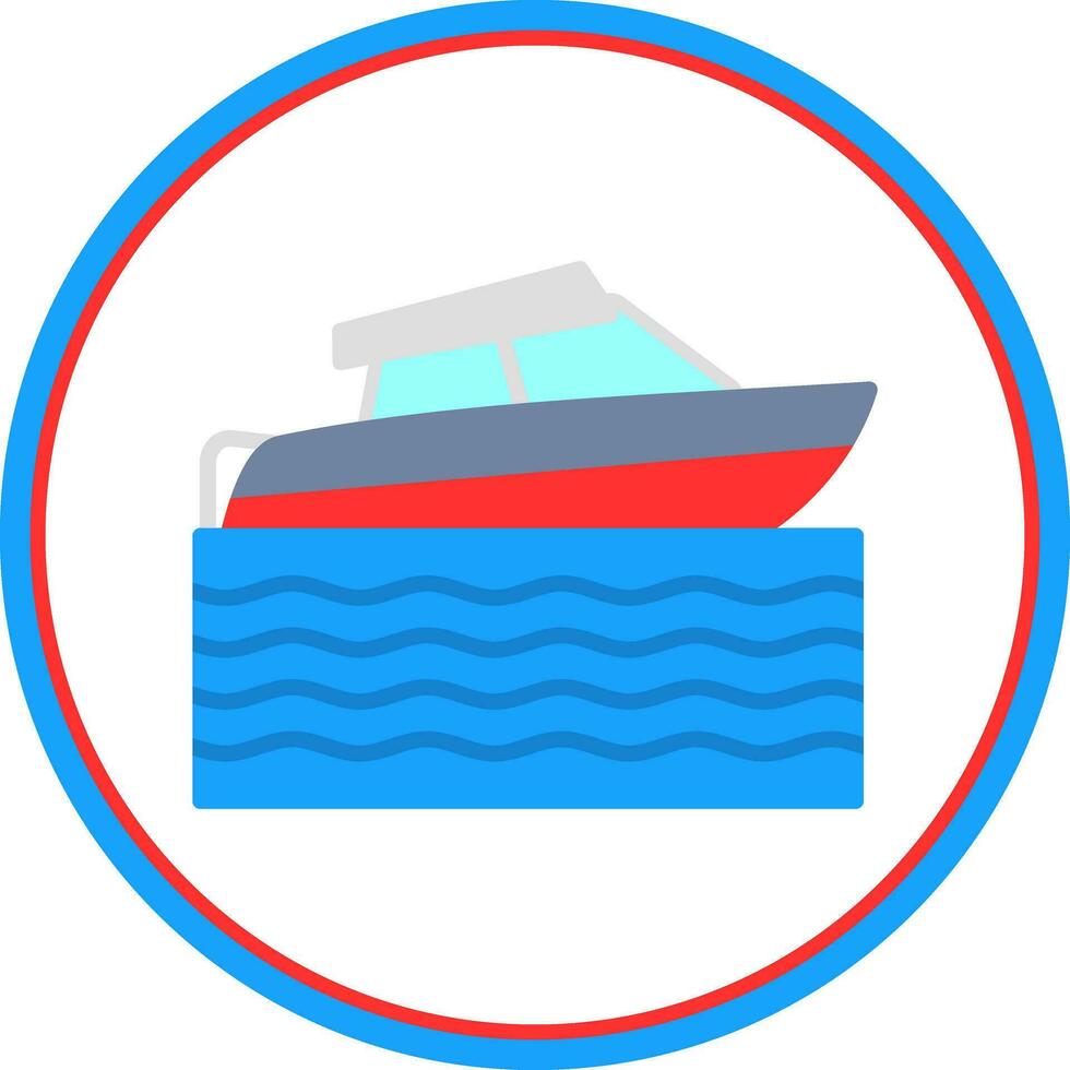 Speed boat Vector Icon Design