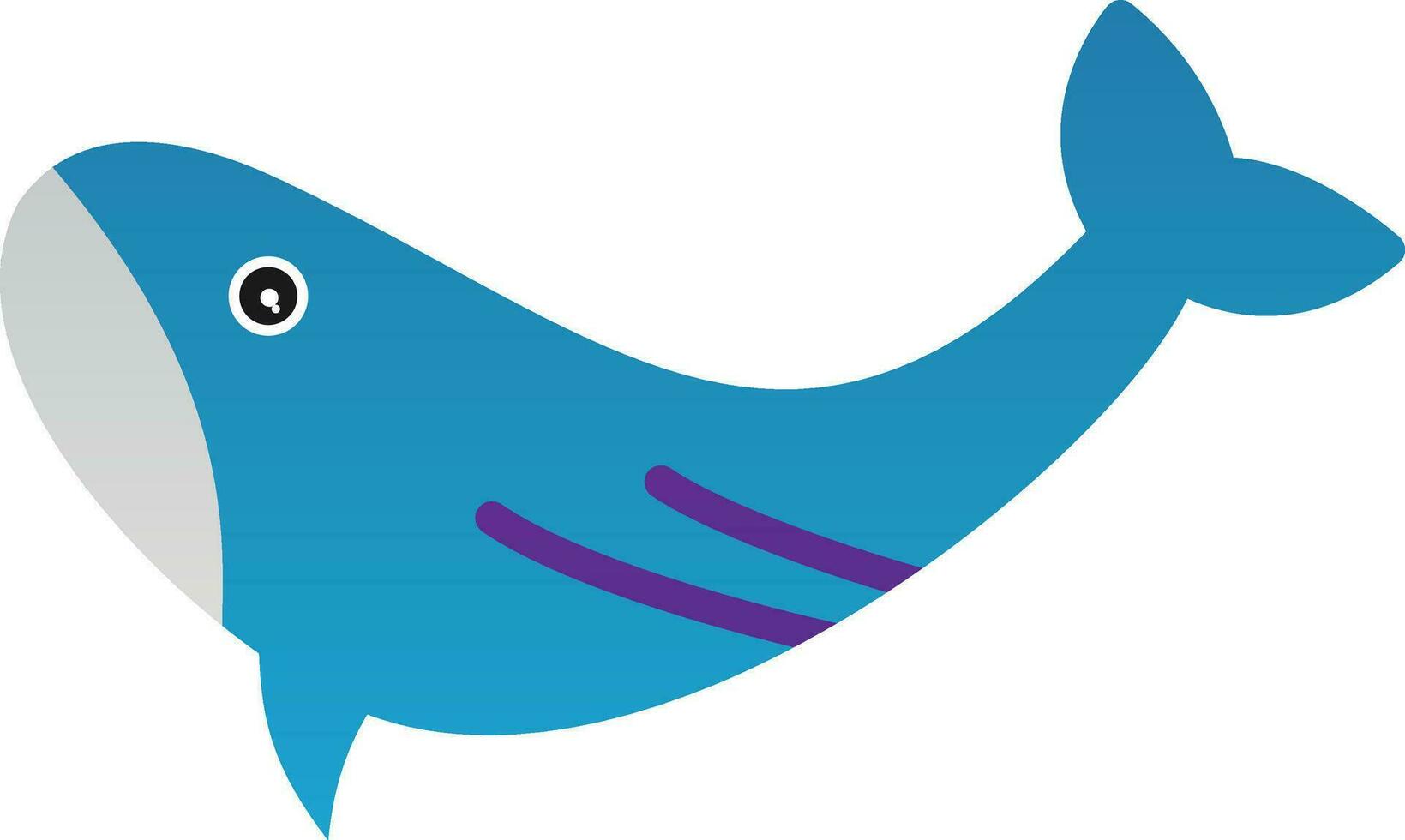 Whale Vector Icon Design