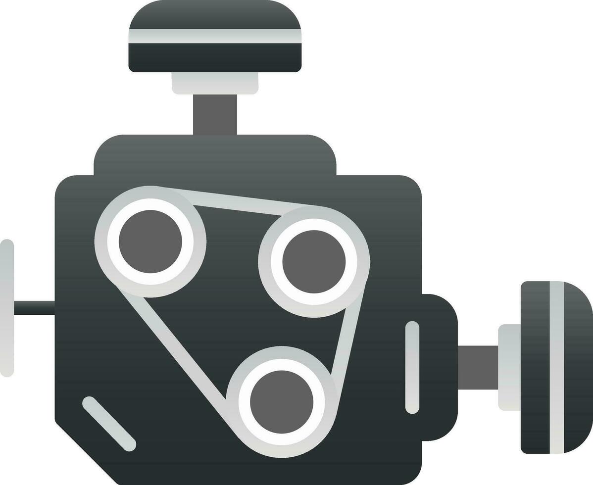 Car engine Vector Icon Design