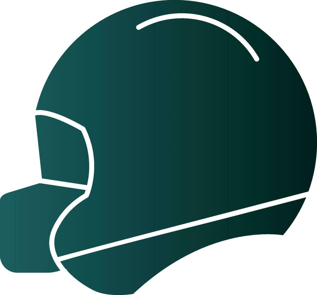 Football helmet Vector Icon Design