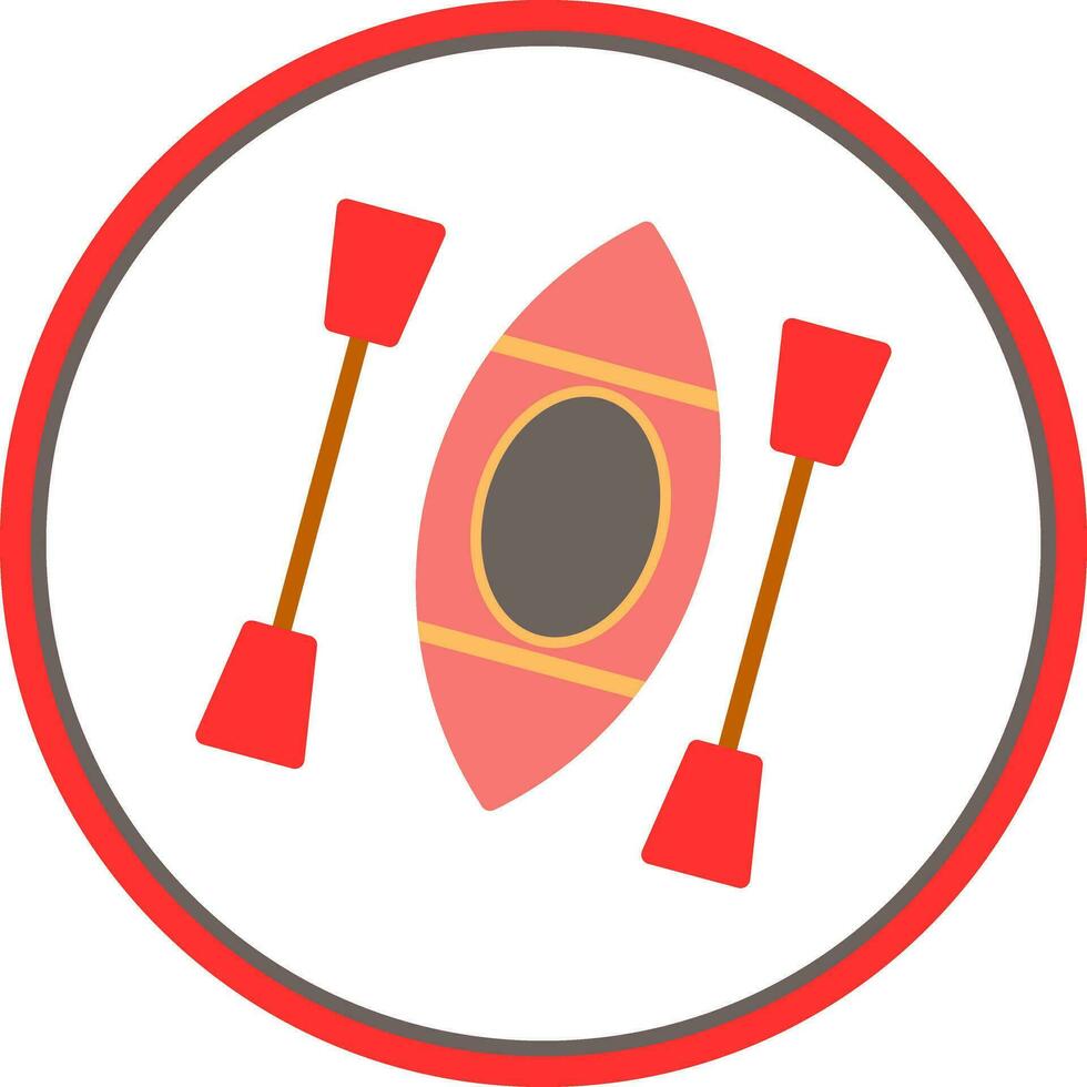Kayak Vector Icon Design