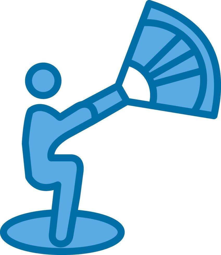 Kitesurf Vector Icon Design