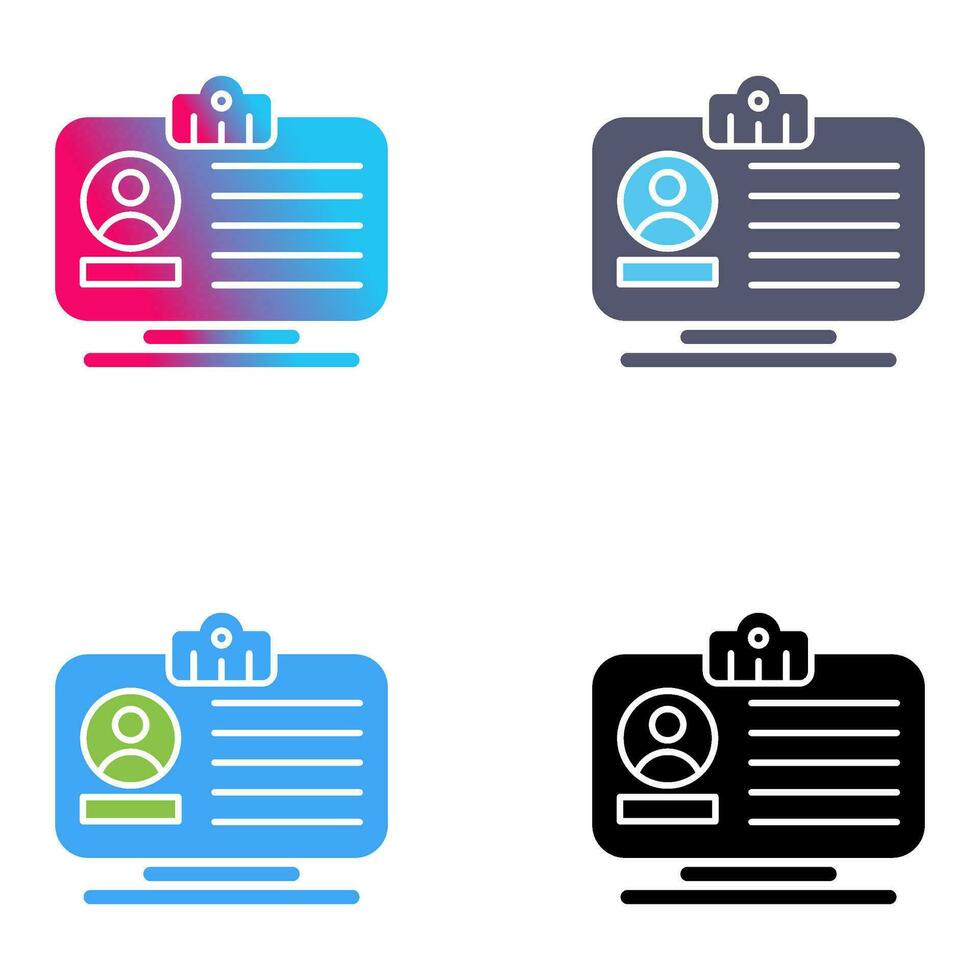 Id Card Vector Icon