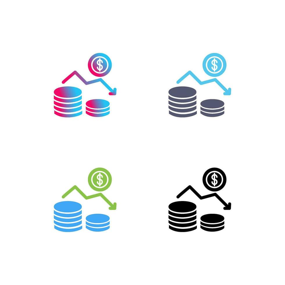 Money Loss Vector Icon