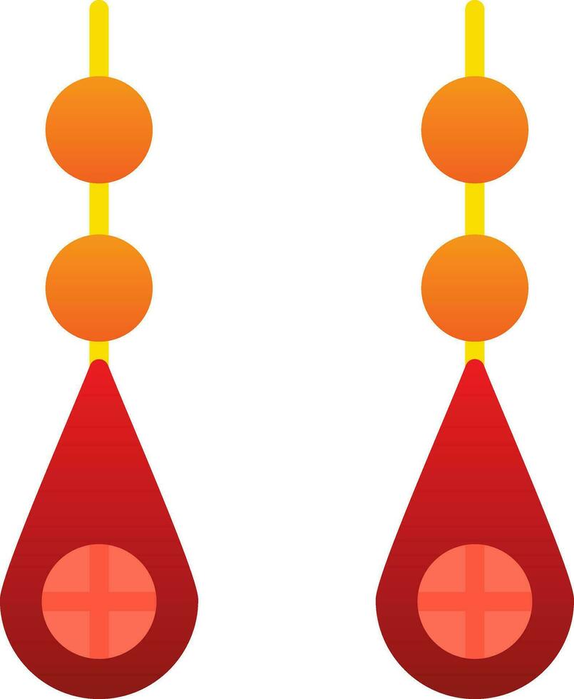 Earring Vector Icon Design