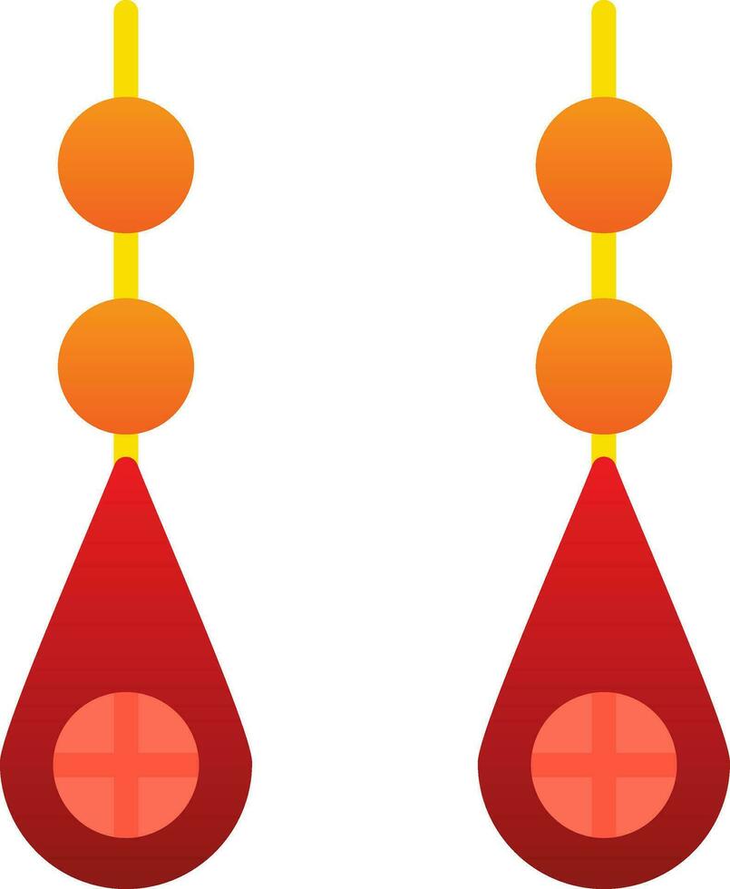 Earring Vector Icon Design