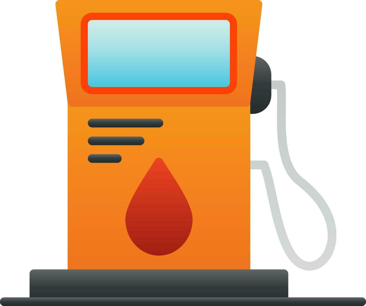 Gas station Vector Icon Design