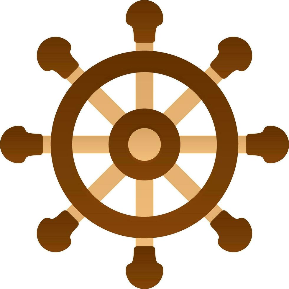 Steering wheel Vector Icon Design