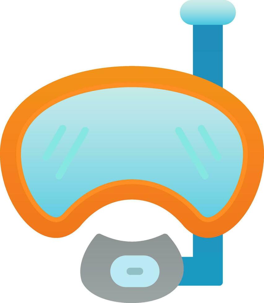 diseño de icono de vector de máscara de buceo