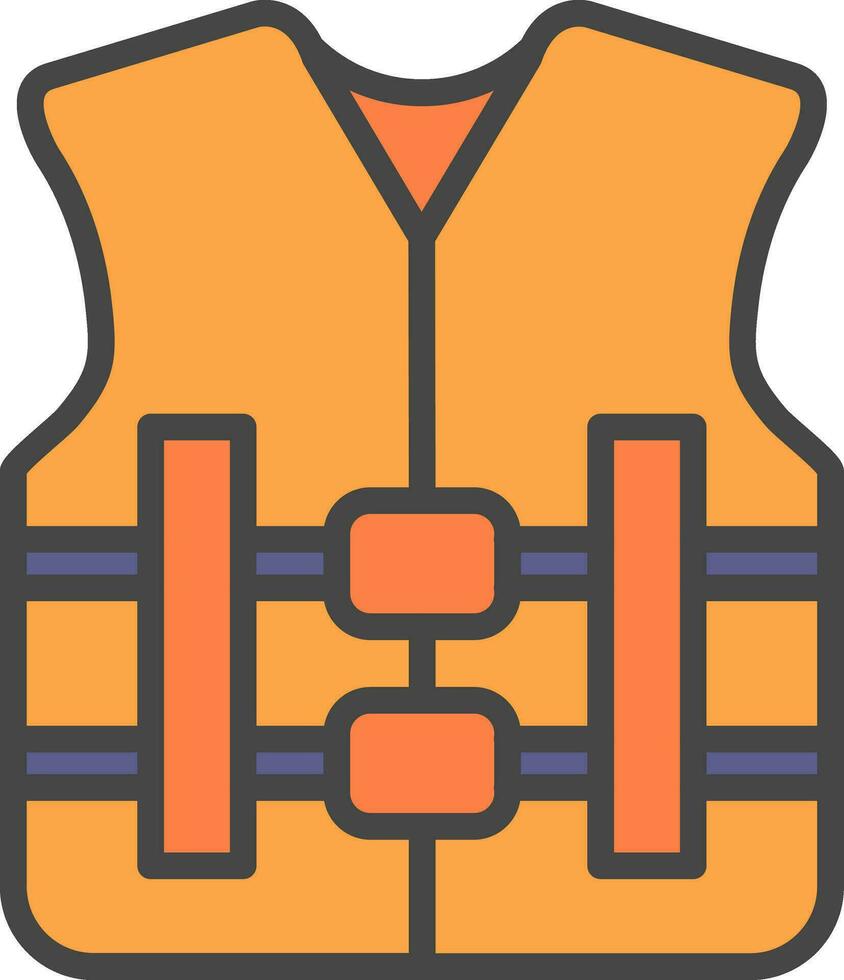 Life jacket Vector Icon Design
