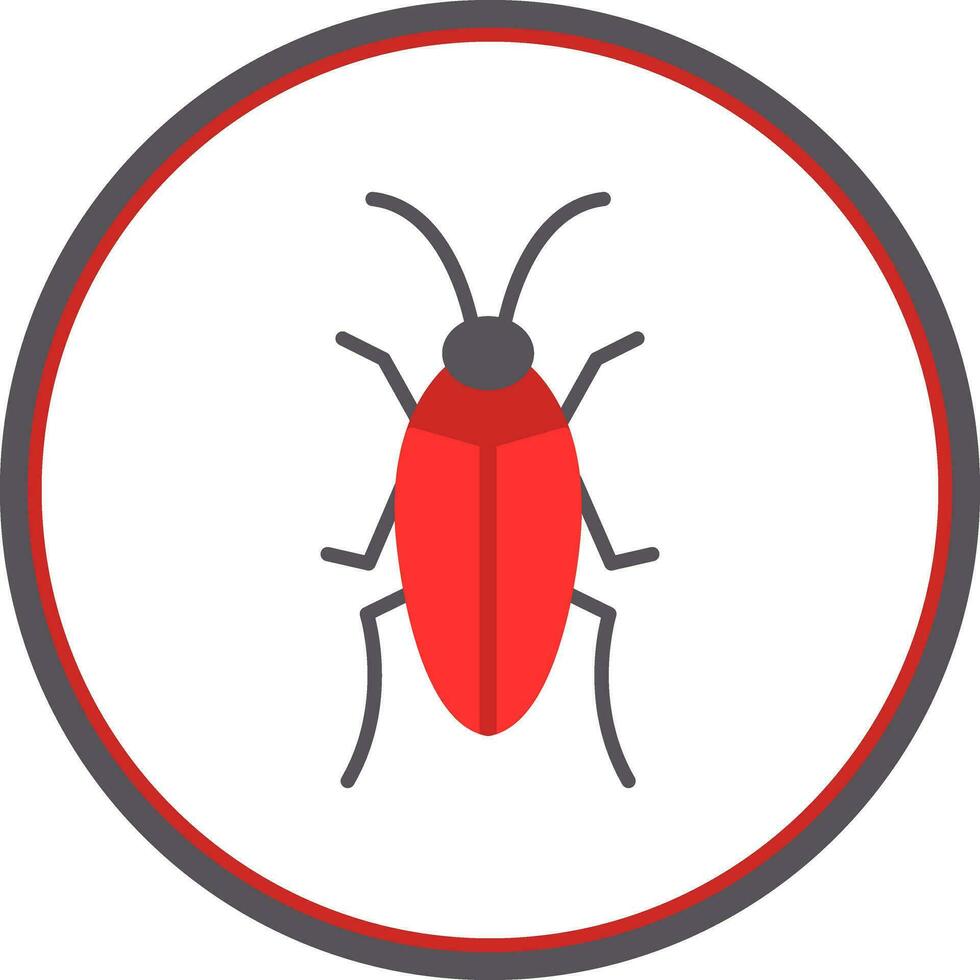 Cockroach Vector Icon Design