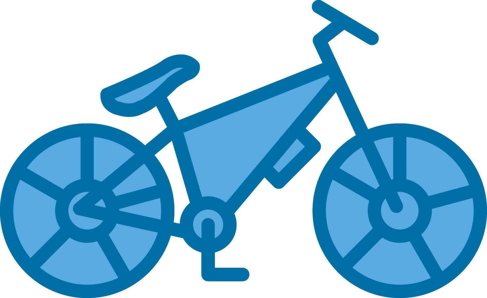 diseño de icono de vector de bicicleta de montaña