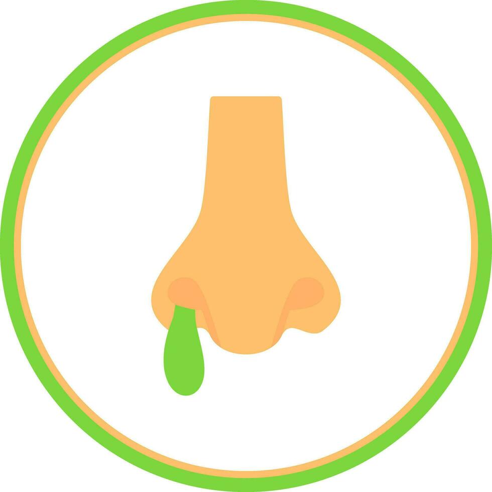 Runny nose Vector Icon Design